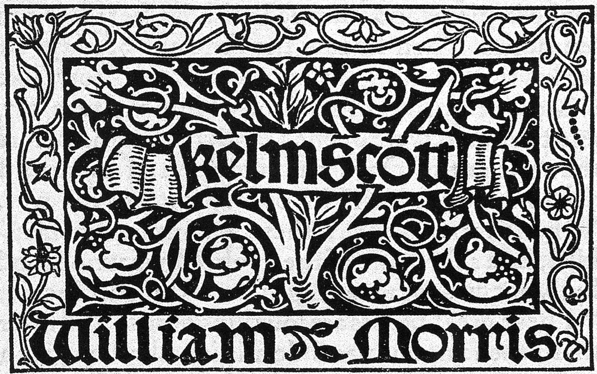 Calligraphic catalogue written and illuminated by William Morris
